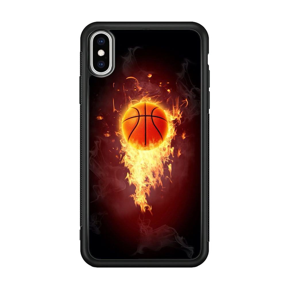Basketball Art 001 iPhone X Case-Phone Case-Rubber Black (2D Case)-Altracase