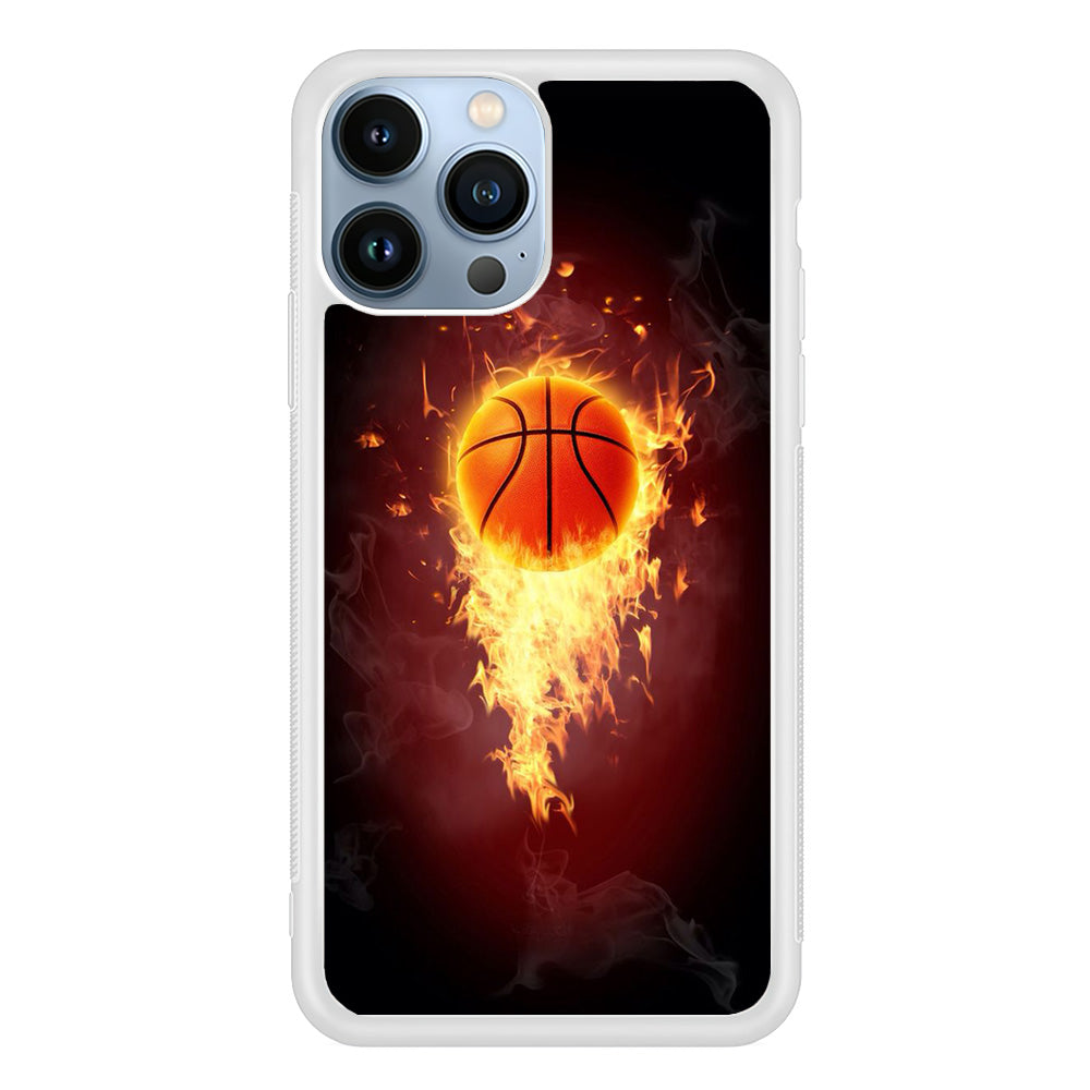 Basketball Art 001 iPhone 15 Pro Max Case-Phone Case-Rubber White (2D Case)-Altracase