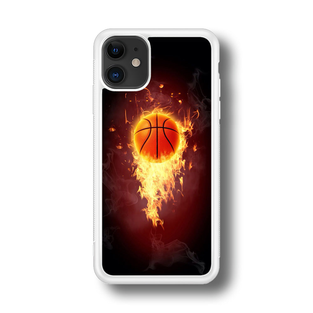 Basketball Art 001 iPhone 11 Case-Phone Case-Rubber White (2D Case)-Altracase