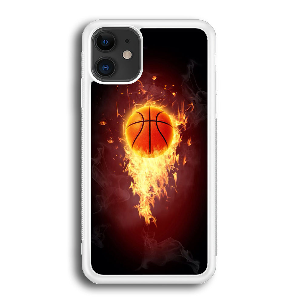 Basketball Art 001 iPhone 12 Case-Phone Case-Rubber White (2D Case)-Altracase