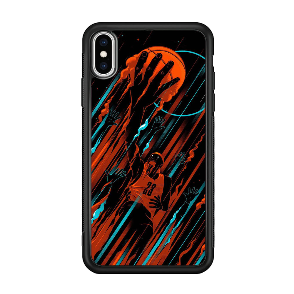 Basketball Art 003 iPhone X Case-Phone Case-Rubber Black (2D Case)-Altracase