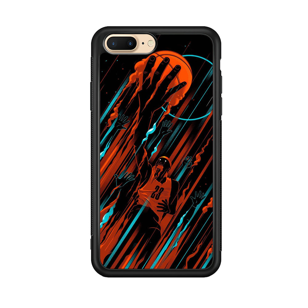 Basketball Art 003 iPhone 7 Plus Case-Phone Case-Rubber Black (2D Case)-Altracase