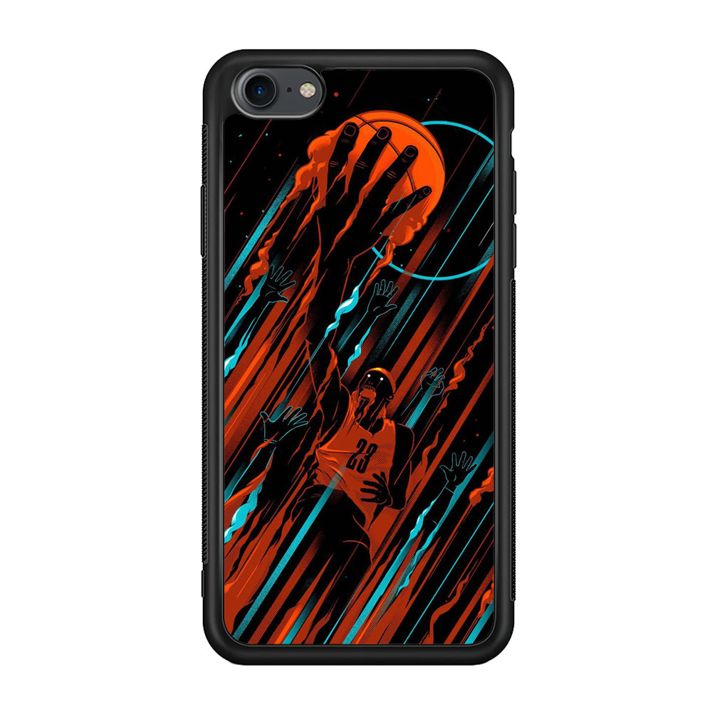 Basketball Art 003 iPhone 7 Case-Phone Case-Rubber Black (2D Case)-Altracase