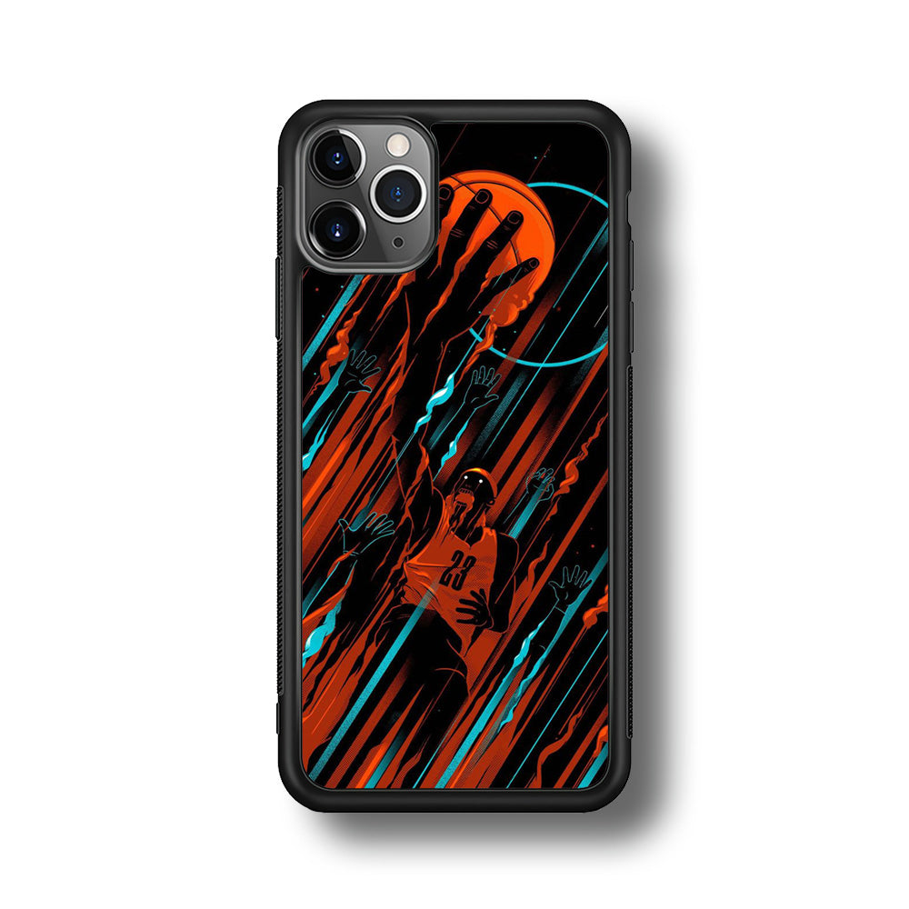 Basketball Art 003 iPhone 11 Pro Case-Phone Case-Rubber Black (2D Case)-Altracase