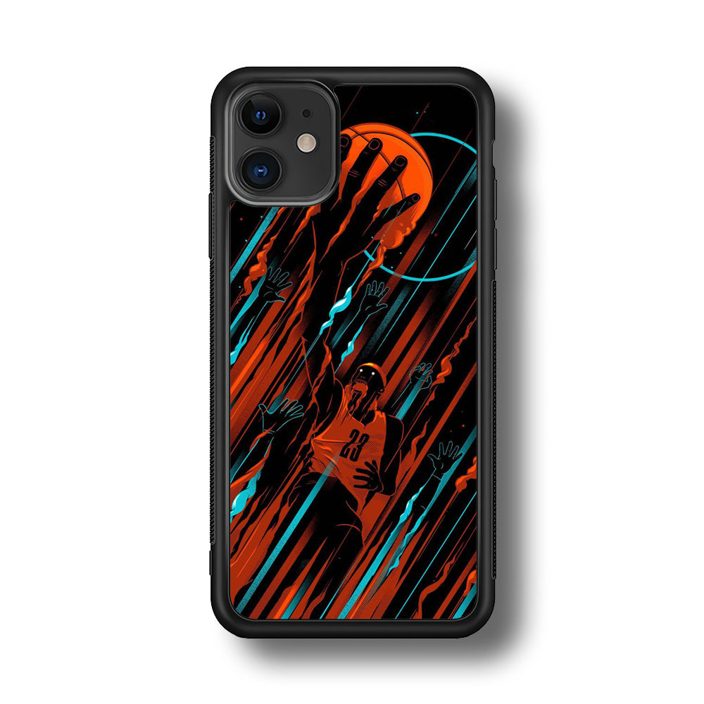Basketball Art 003 iPhone 11 Case-Phone Case-Rubber Black (2D Case)-Altracase
