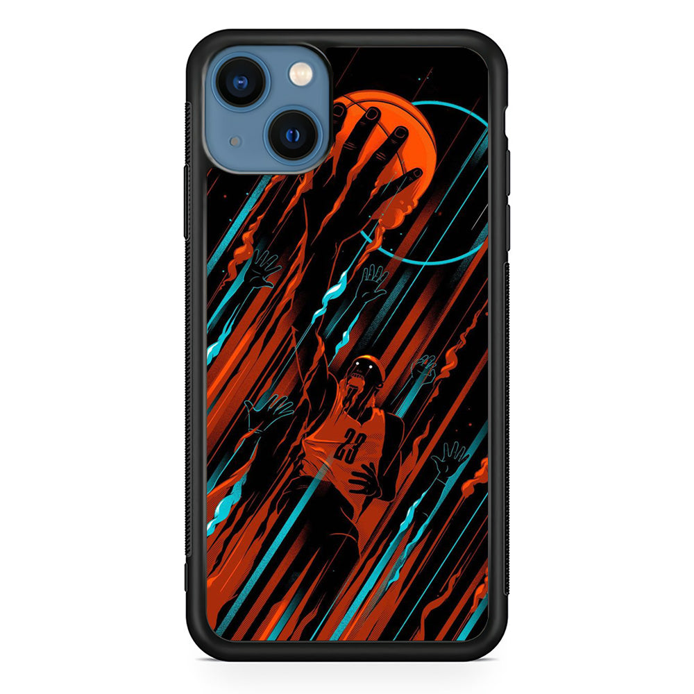 Basketball Art 003 iPhone 15 Case-Phone Case-Rubber Black (2D Case)-Altracase