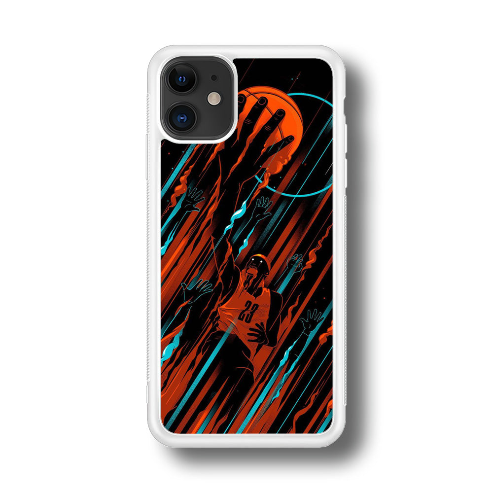 Basketball Art 003 iPhone 11 Case-Phone Case-Rubber White (2D Case)-Altracase