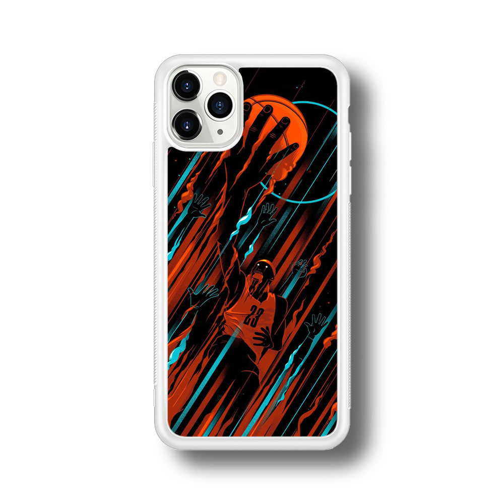 Basketball Art 003 iPhone 11 Pro Case-Phone Case-Rubber White (2D Case)-Altracase