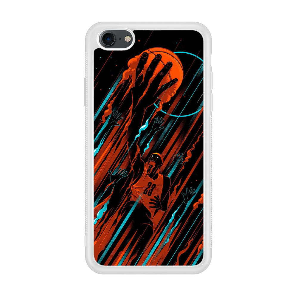 Basketball Art 003 iPhone 7 Case-Phone Case-Rubber White (2D Case)-Altracase