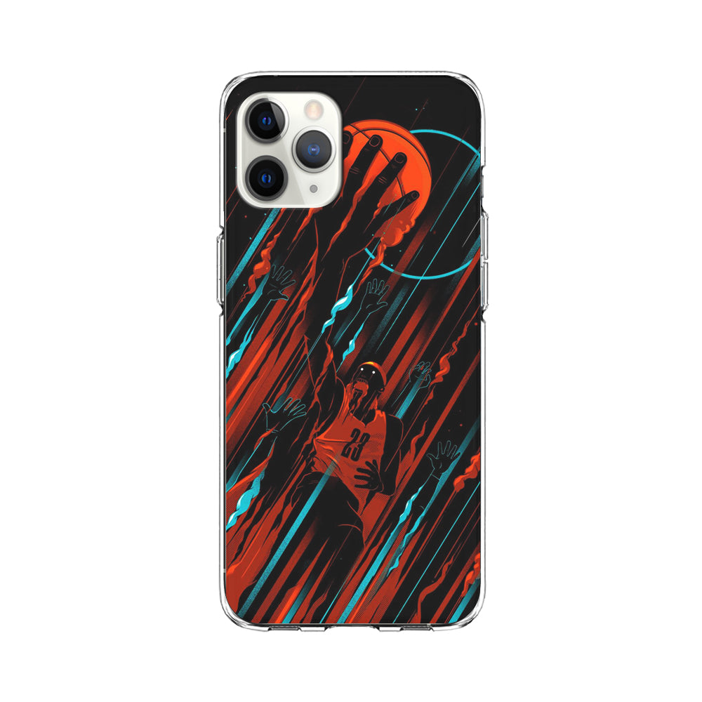 Basketball Art 003 iPhone 11 Pro Case-Phone Case-Clear Soft Case-Altracase