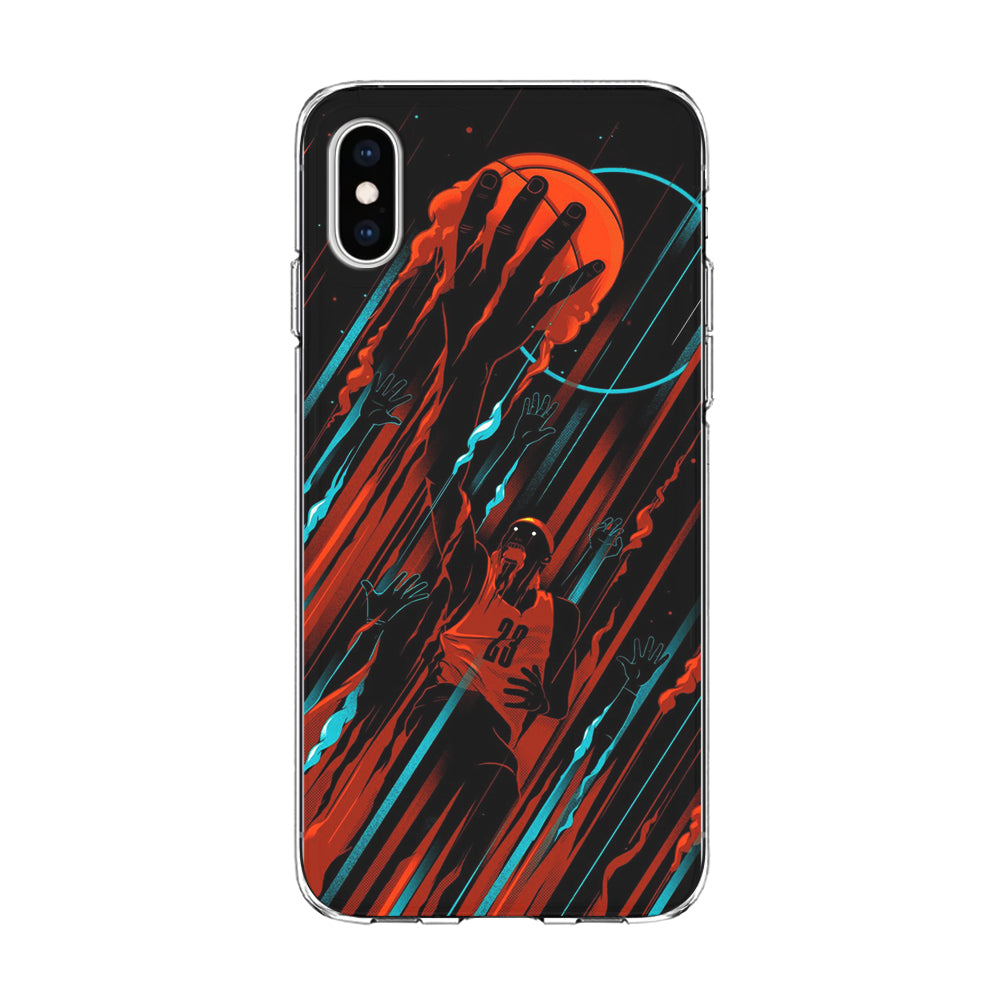 Basketball Art 003 iPhone Xs Case-Phone Case-Clear Soft Case-Altracase