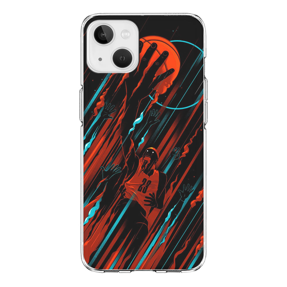Basketball Art 003 iPhone 15 Case-Phone Case-Clear Soft Case-Altracase