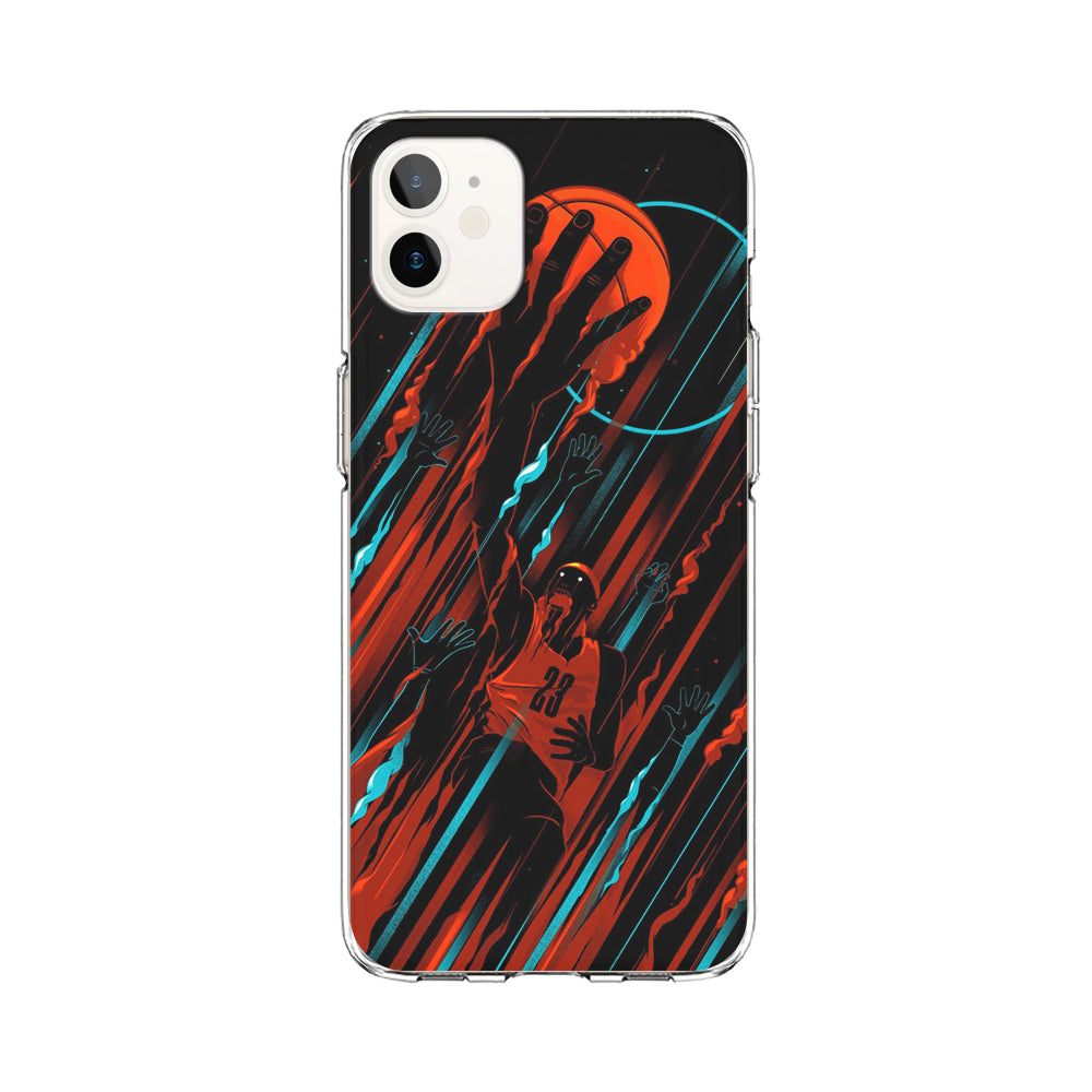 Basketball Art 003 iPhone 12 Case-Phone Case-Clear Soft Case-Altracase