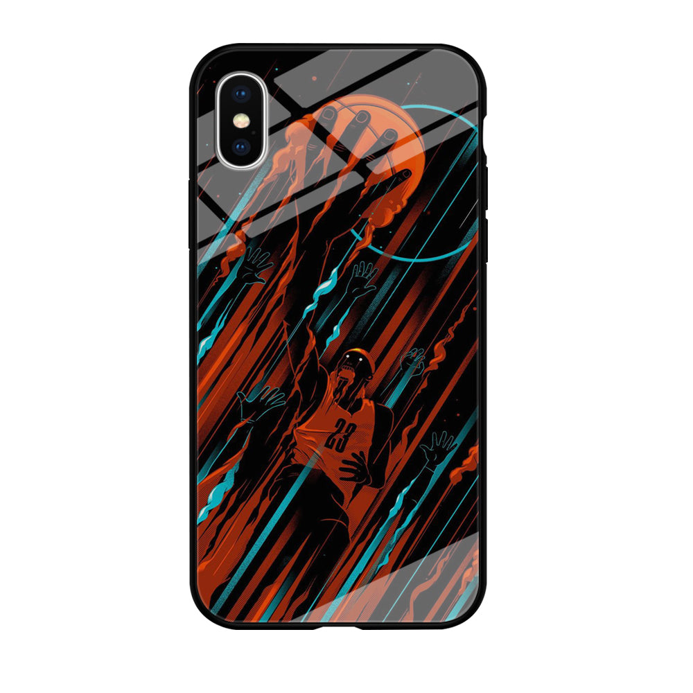 Basketball Art 003 iPhone X Case-Phone Case-Tempered Glass Case-Altracase