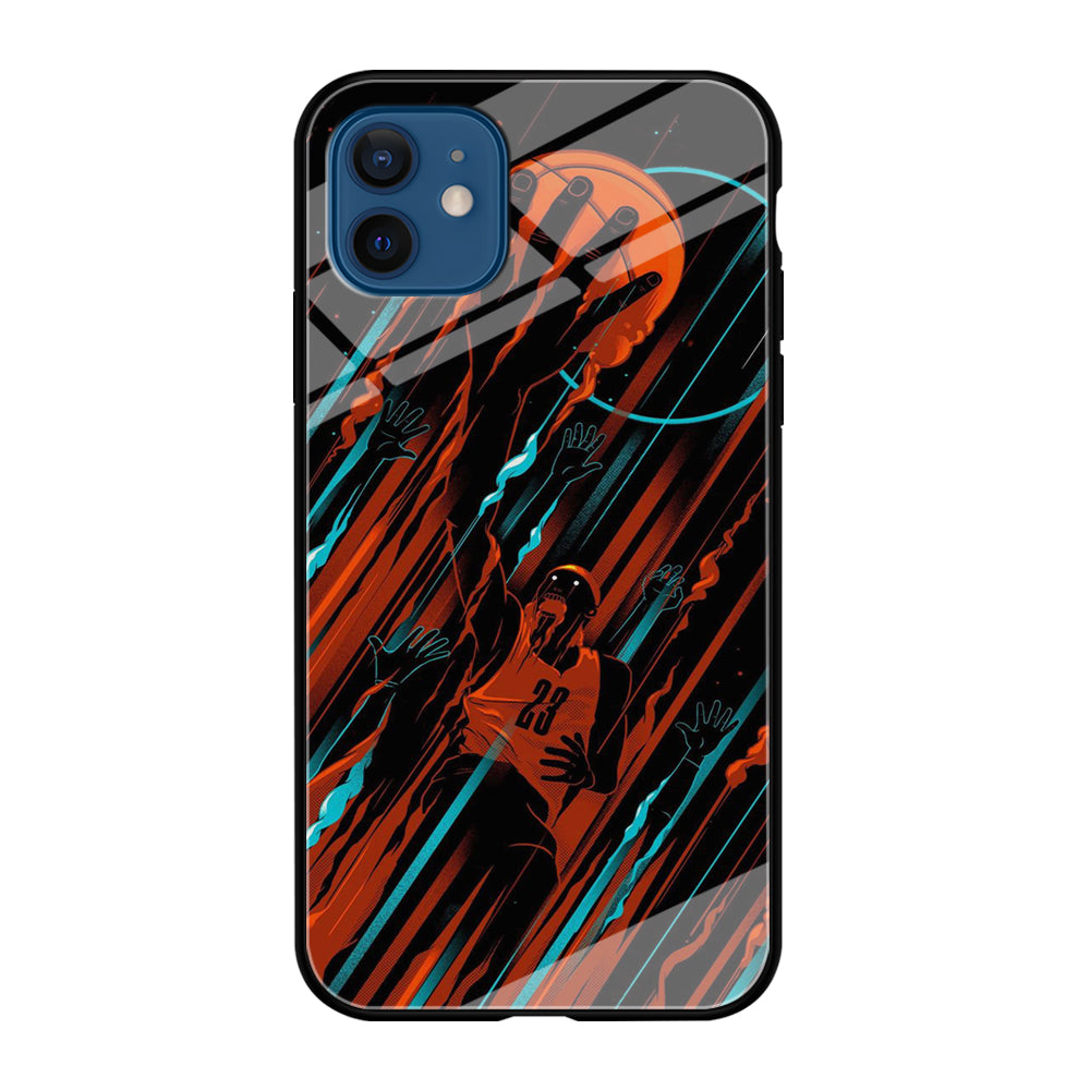 Basketball Art 003 iPhone 12 Case-Phone Case-Tempered Glass Case-Altracase
