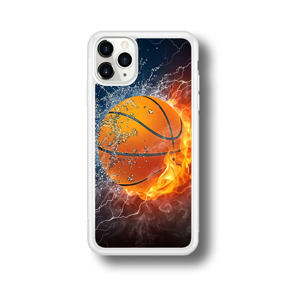Basketball Ball Cool Art iPhone 11 Pro Case-Phone Case-Rubber White (2D Case)-Altracase