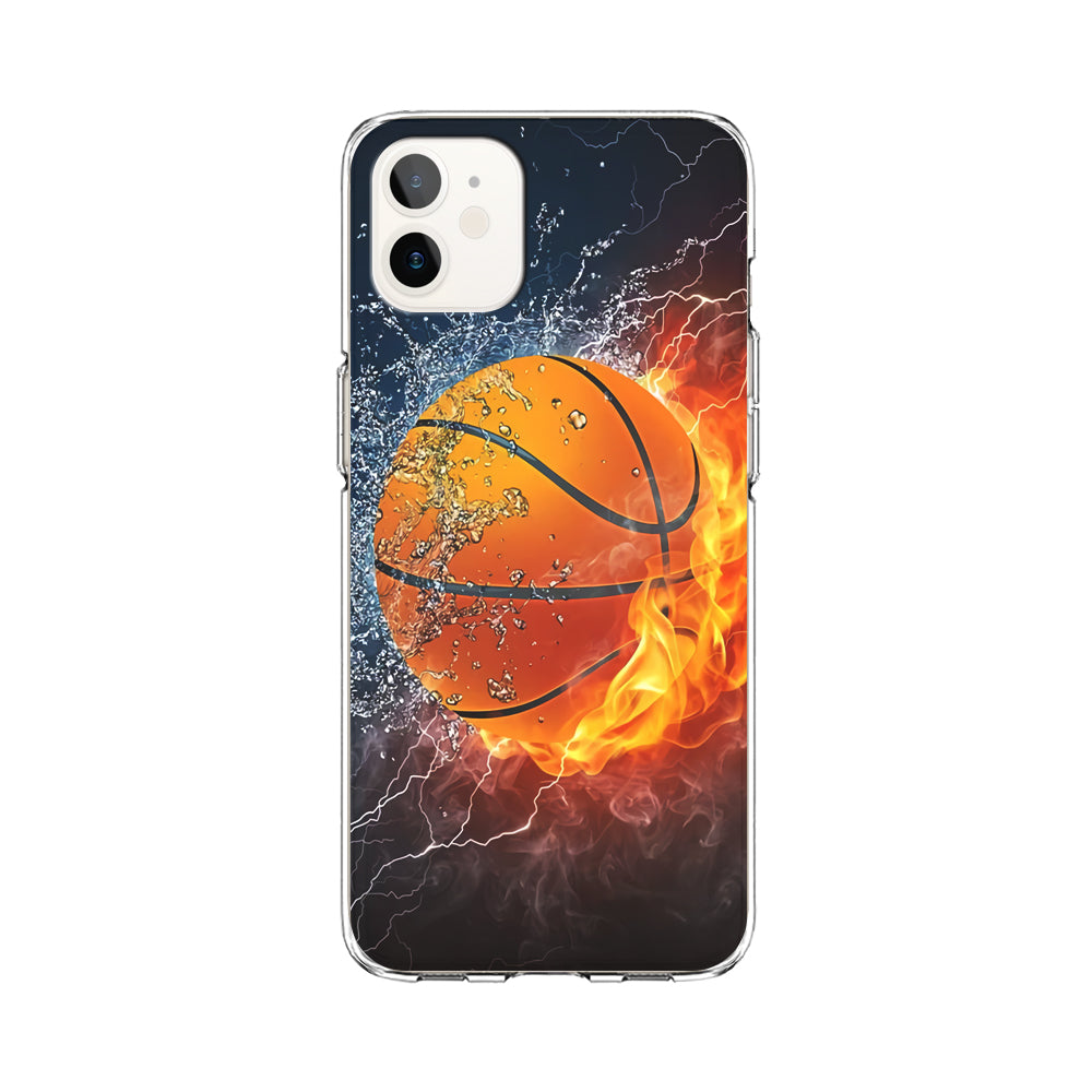 Basketball Ball Cool Art iPhone 12 Case-Phone Case-Clear Soft Case-Altracase