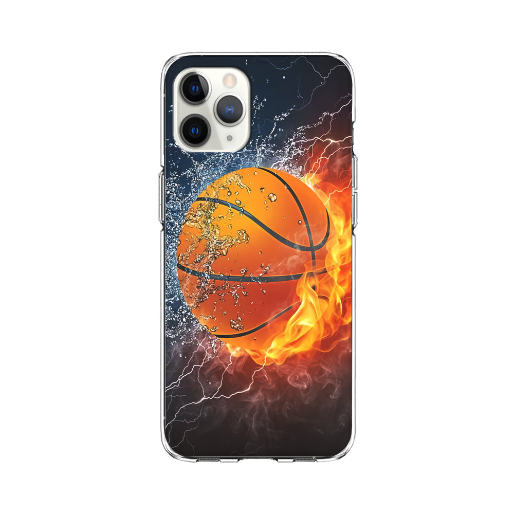 Basketball Ball Cool Art iPhone 11 Pro Case-Phone Case-Clear Soft Case-Altracase