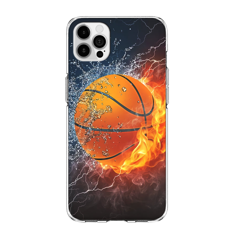 Basketball Ball Cool Art iPhone 15 Pro Max Case-Phone Case-Clear Soft Case-Altracase