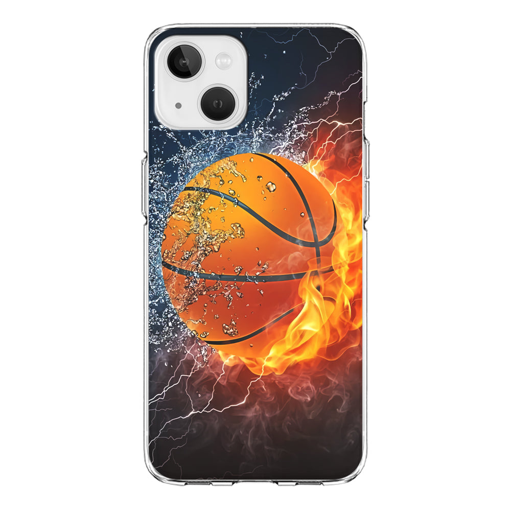 Basketball Ball Cool Art iPhone 13 Case-Phone Case-Clear Soft Case-Altracase