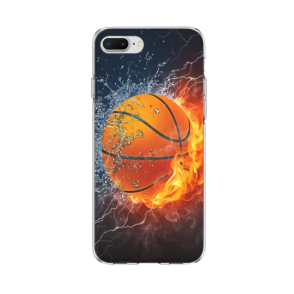 Basketball Ball Cool Art iPhone 8 Plus Case-Phone Case-Clear Soft Case-Altracase