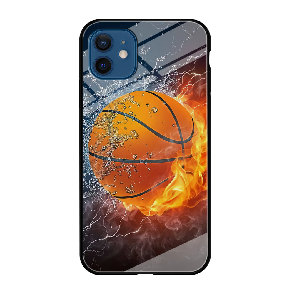 Basketball Ball Cool Art iPhone 12 Case-Phone Case-Tempered Glass Case-Altracase
