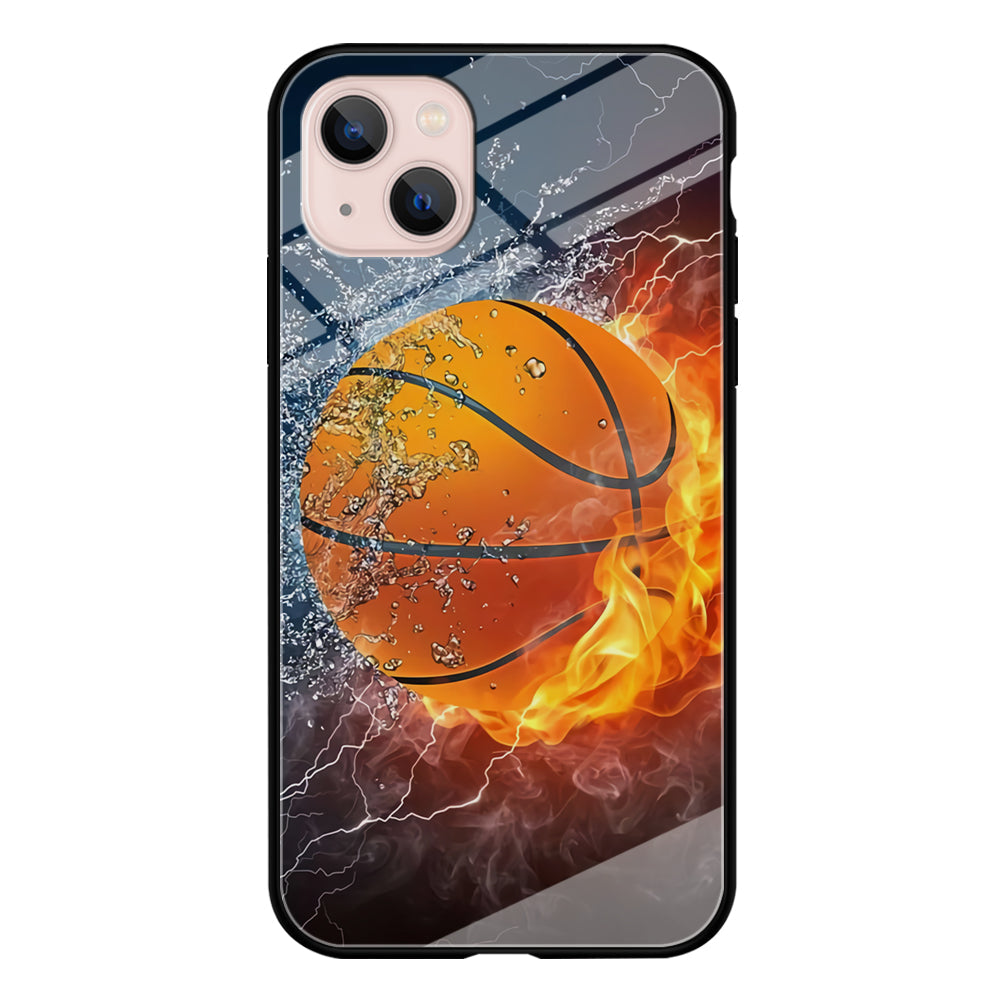 Basketball Ball Cool Art iPhone 13 Case-Phone Case-Tempered Glass Case-Altracase