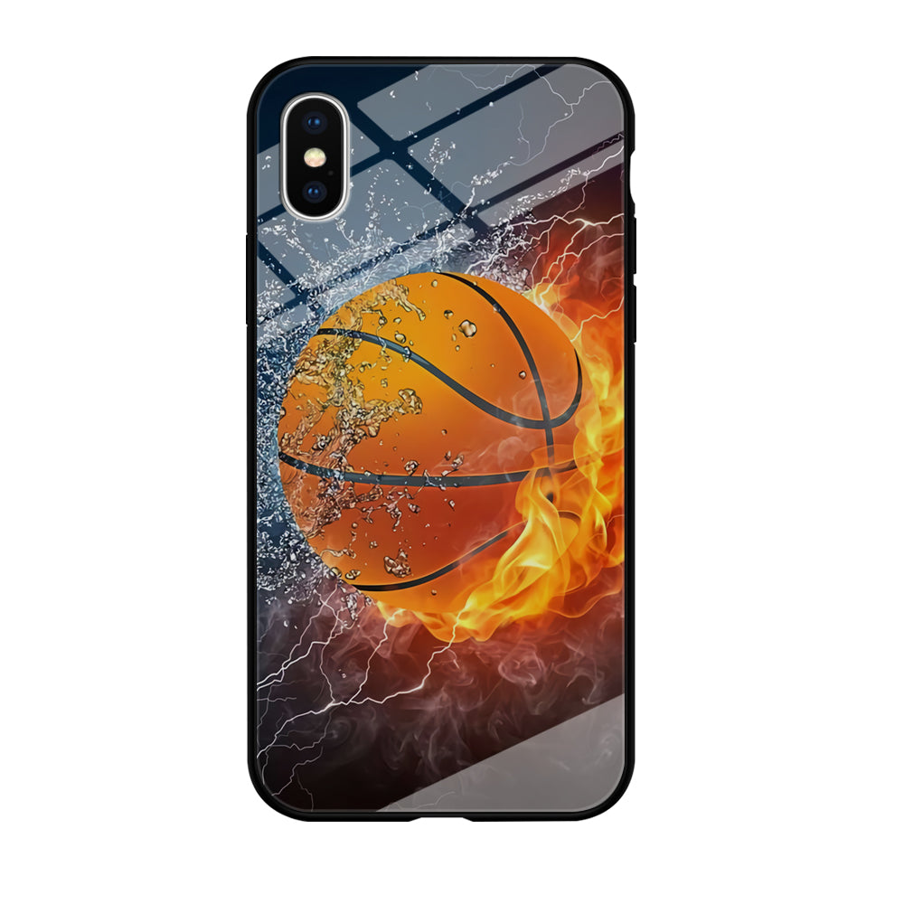 Basketball Ball Cool Art iPhone X Case-Phone Case-Tempered Glass Case-Altracase