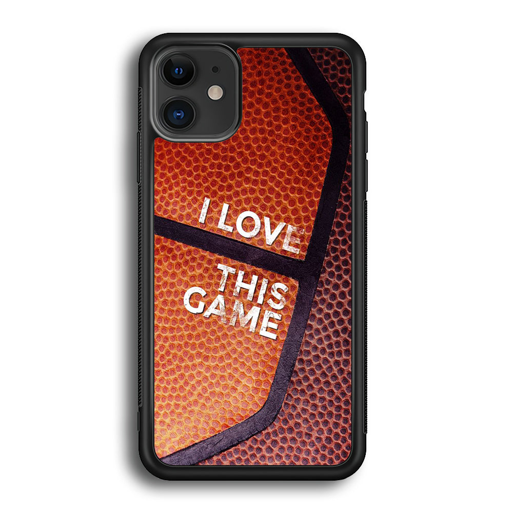Basketball I Love This Game iPhone 12 Mini Case-Phone Case-Rubber Black (2D Case)-Altracase