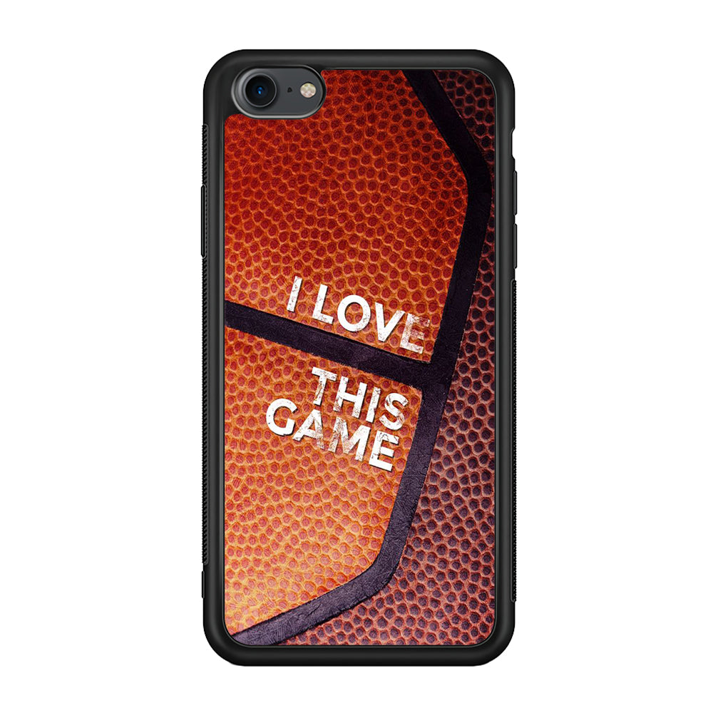 Basketball I Love This Game iPhone 7 Case-Phone Case-Rubber Black (2D Case)-Altracase