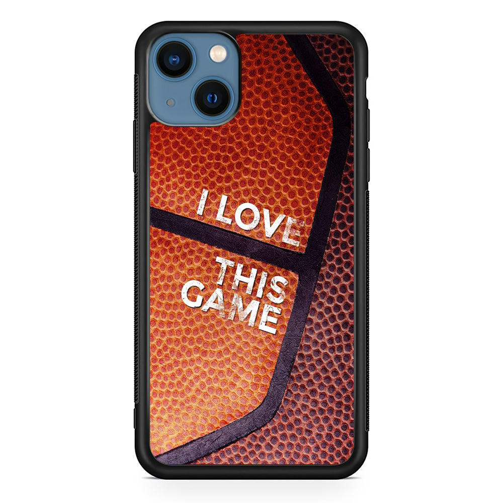 Basketball I Love This Game iPhone 15 Case-Phone Case-Rubber Black (2D Case)-Altracase