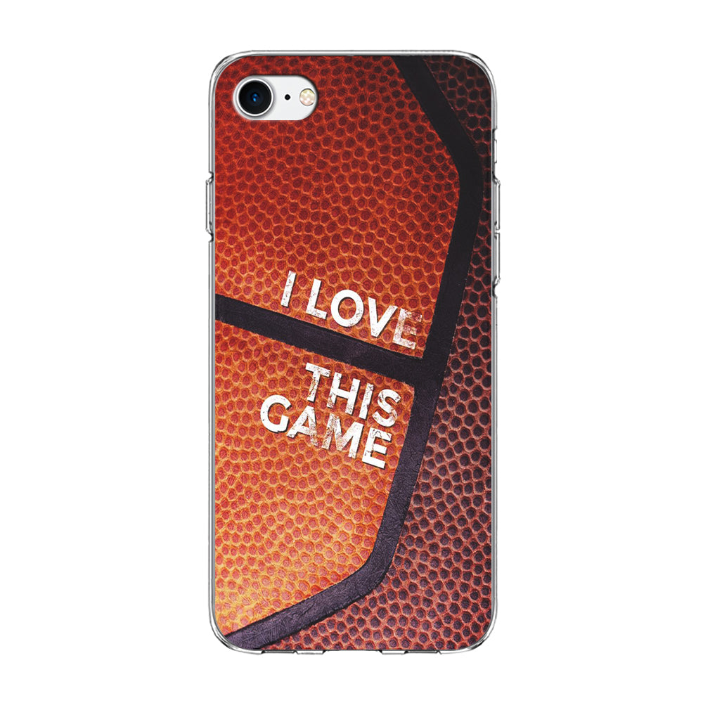Basketball I Love This Game iPhone 7 Case-Phone Case-Clear Soft Case-Altracase