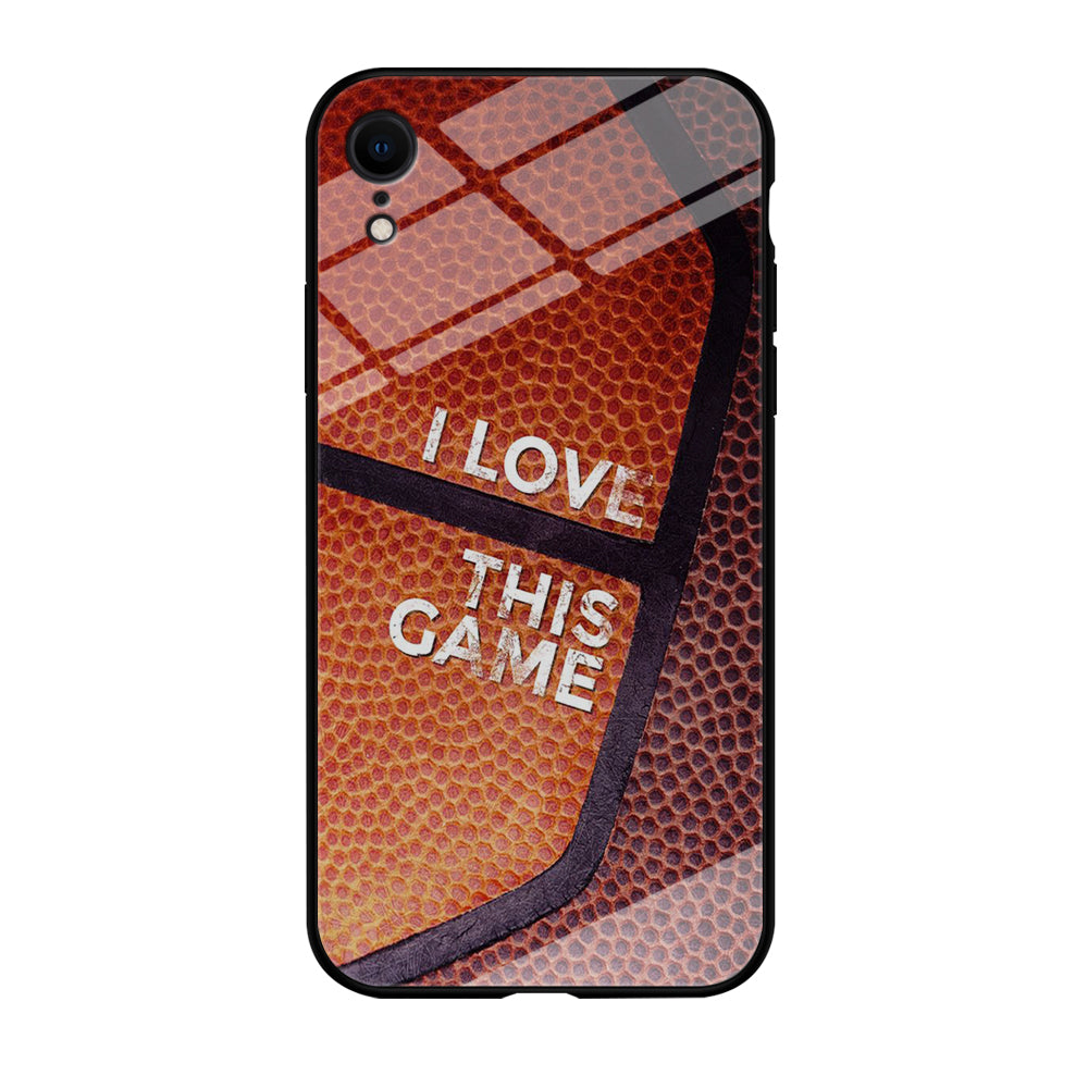 Basketball I Love This Game iPhone XR Case-Phone Case-Tempered Glass Case-Altracase