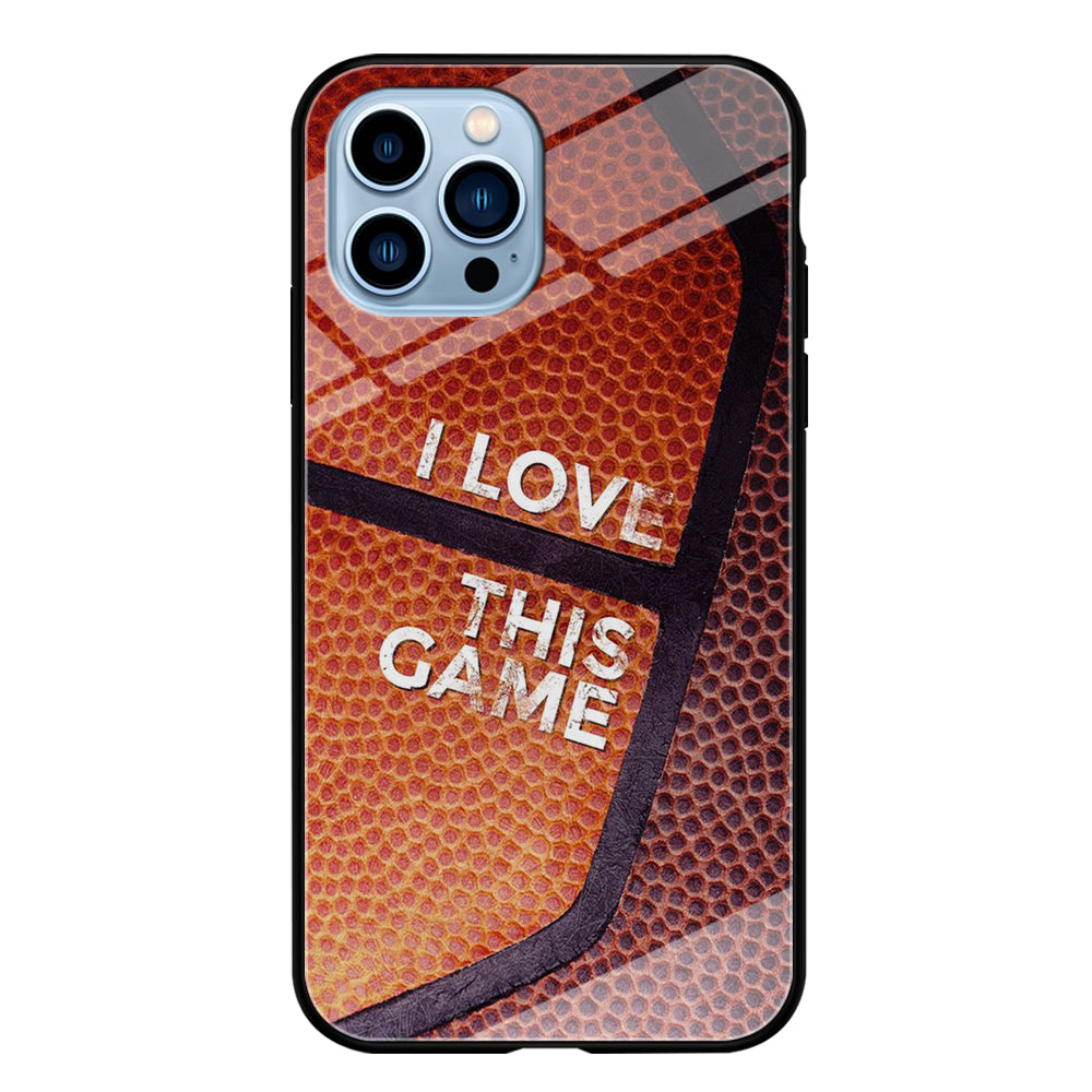Basketball I Love This Game iPhone 15 Pro Max Case-Phone Case-Tempered Glass Case-Altracase