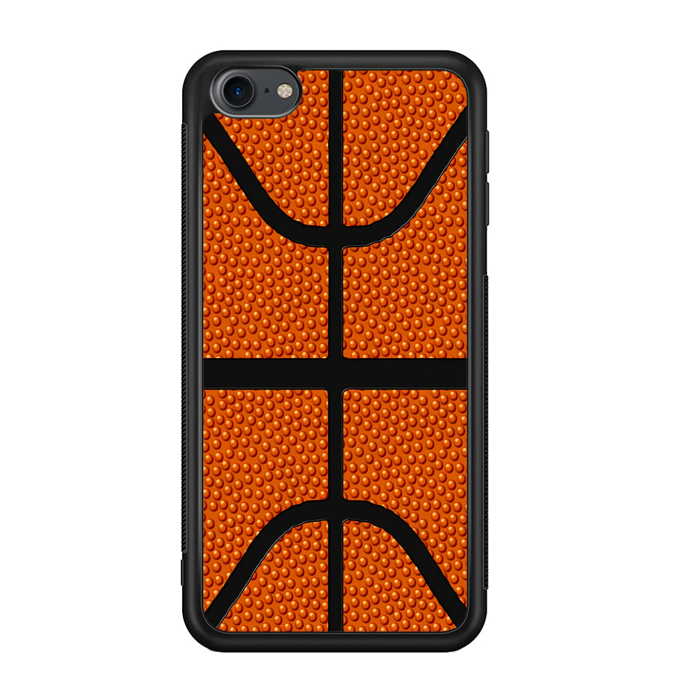 Basketball Pattern iPod Touch 6 Case-Phone Case-Rubber Black (2D Case)-Altracase