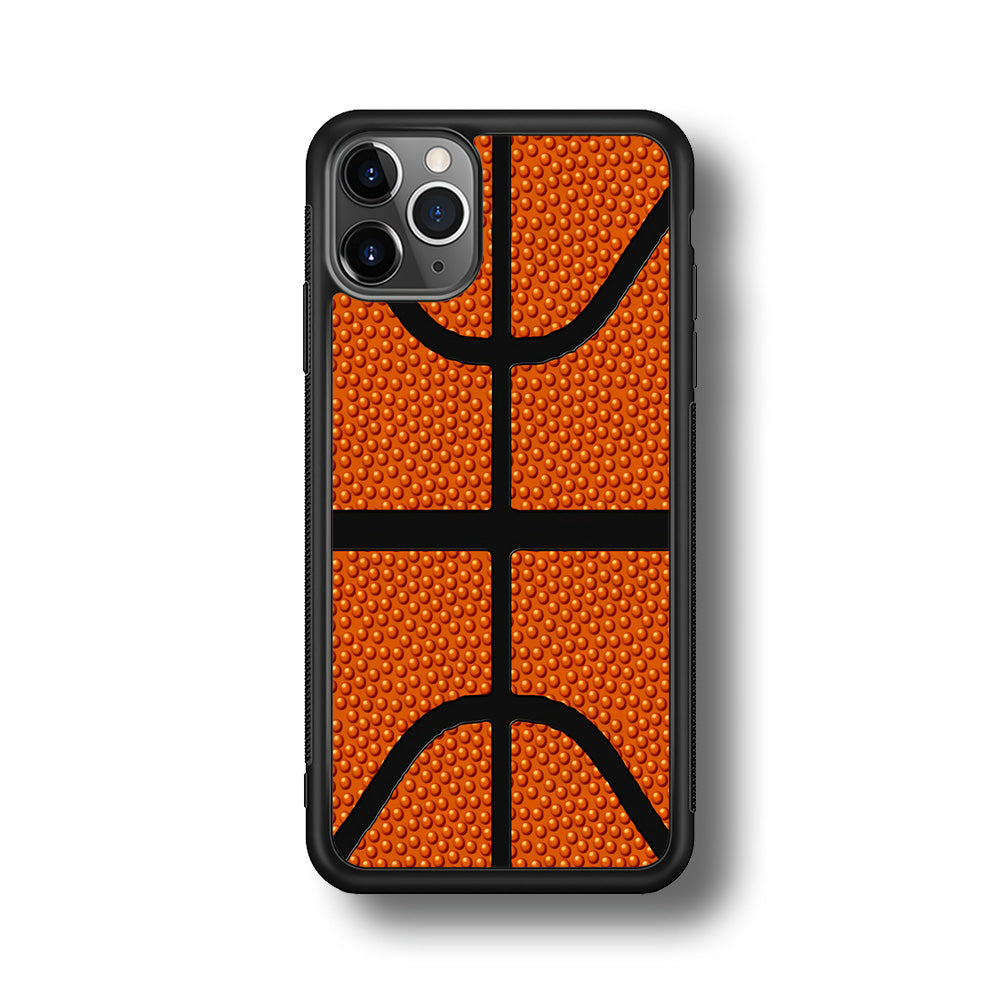 Basketball Pattern iPhone 11 Pro Case-Phone Case-Rubber Black (2D Case)-Altracase