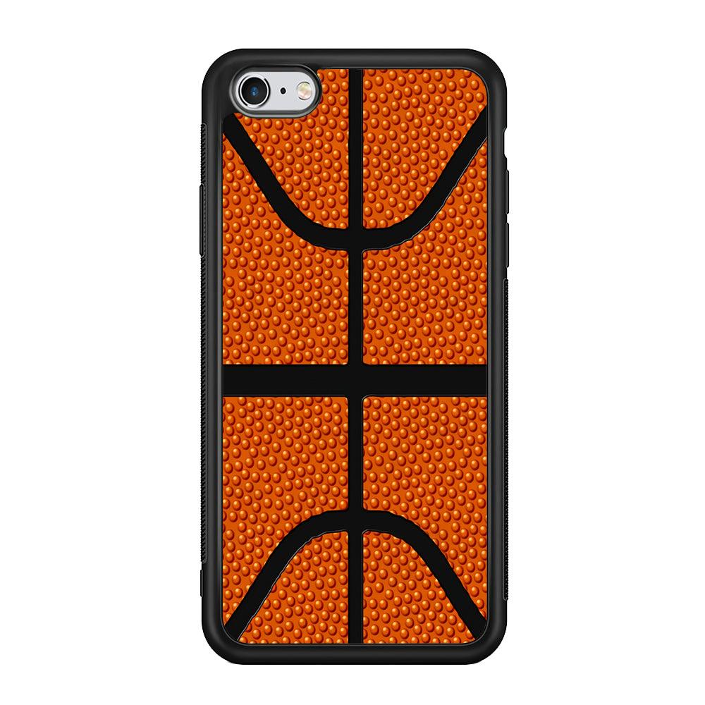 Basketball Pattern iPhone 6 | 6s Case-Phone Case-Rubber Black (2D Case)-Altracase