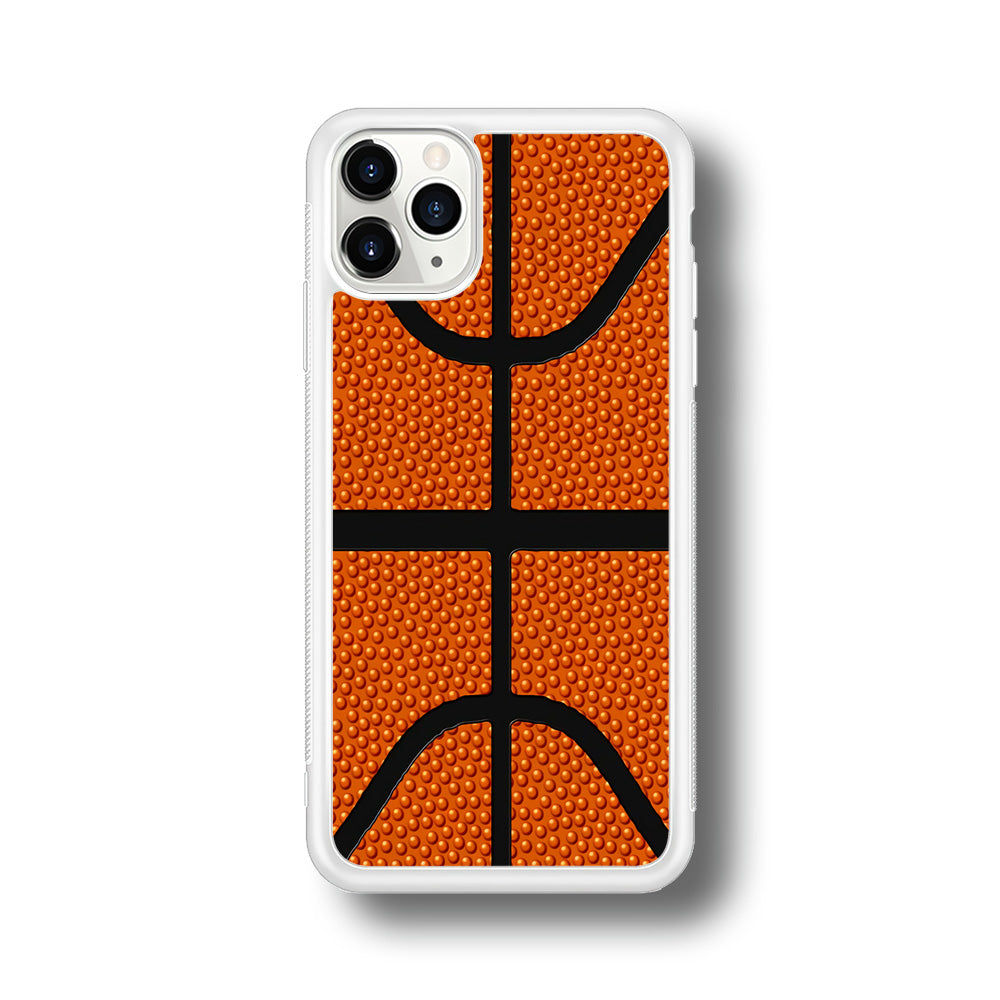 Basketball Pattern iPhone 11 Pro Case-Phone Case-Rubber White (2D Case)-Altracase