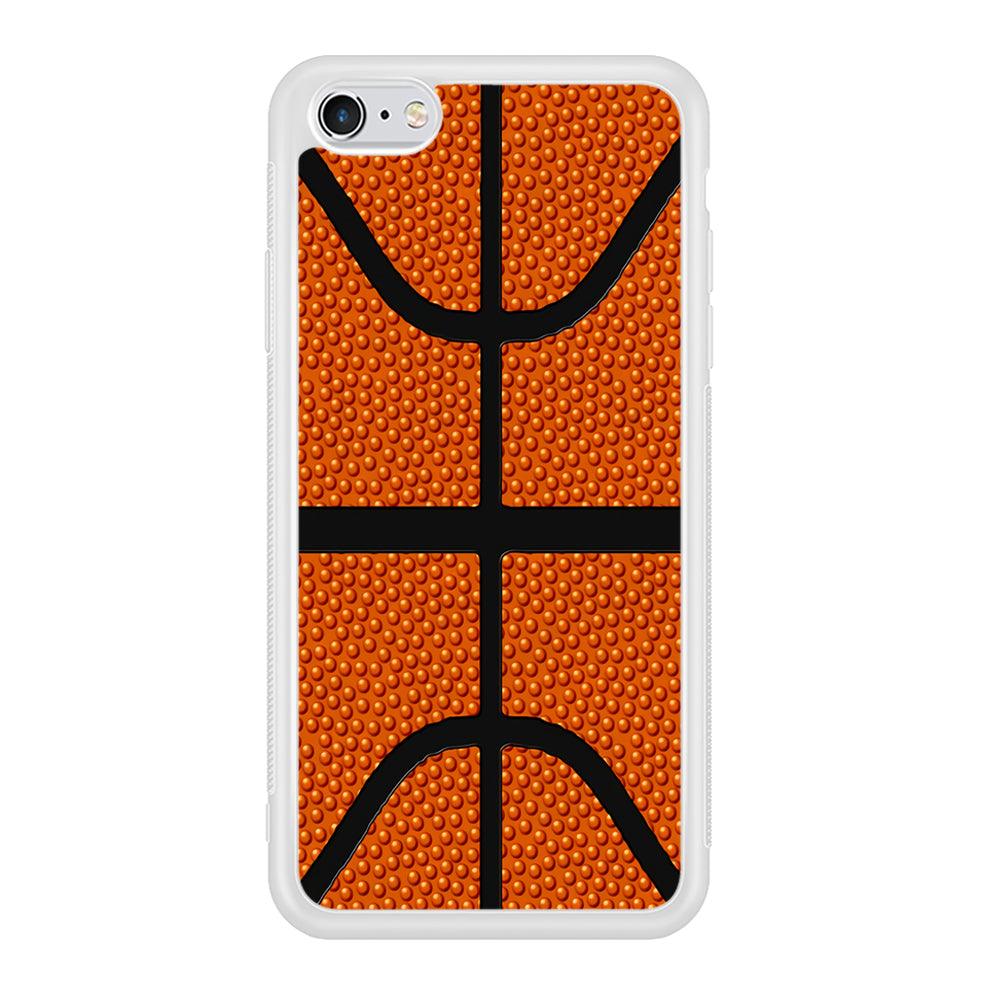 Basketball Pattern iPhone 6 | 6s Case-Phone Case-Rubber White (2D Case)-Altracase