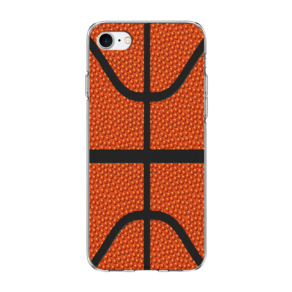 Basketball Pattern iPhone 8 Case-Phone Case-Clear Soft Case-Altracase