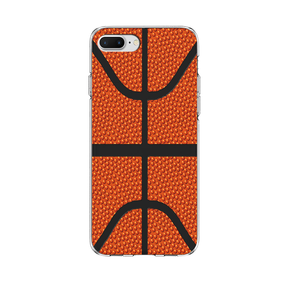 Basketball Pattern iPhone 8 Plus Case-Phone Case-Clear Soft Case-Altracase