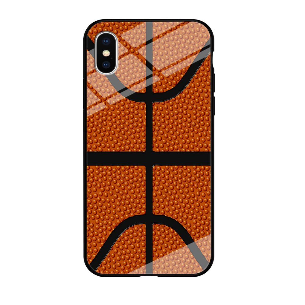 Basketball Pattern iPhone X Case-Phone Case-Tempered Glass Case-Altracase