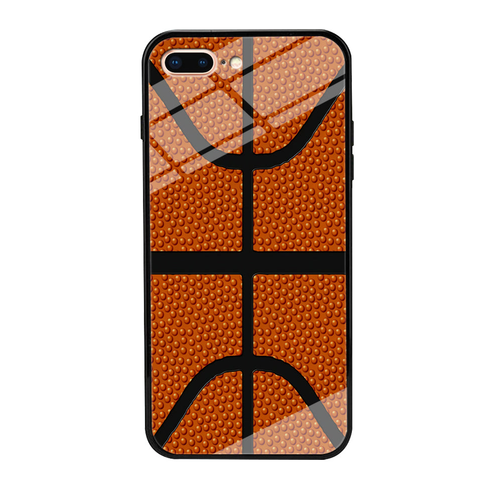 Basketball Pattern iPhone 8 Plus Case-Phone Case-Tempered Glass Case-Altracase