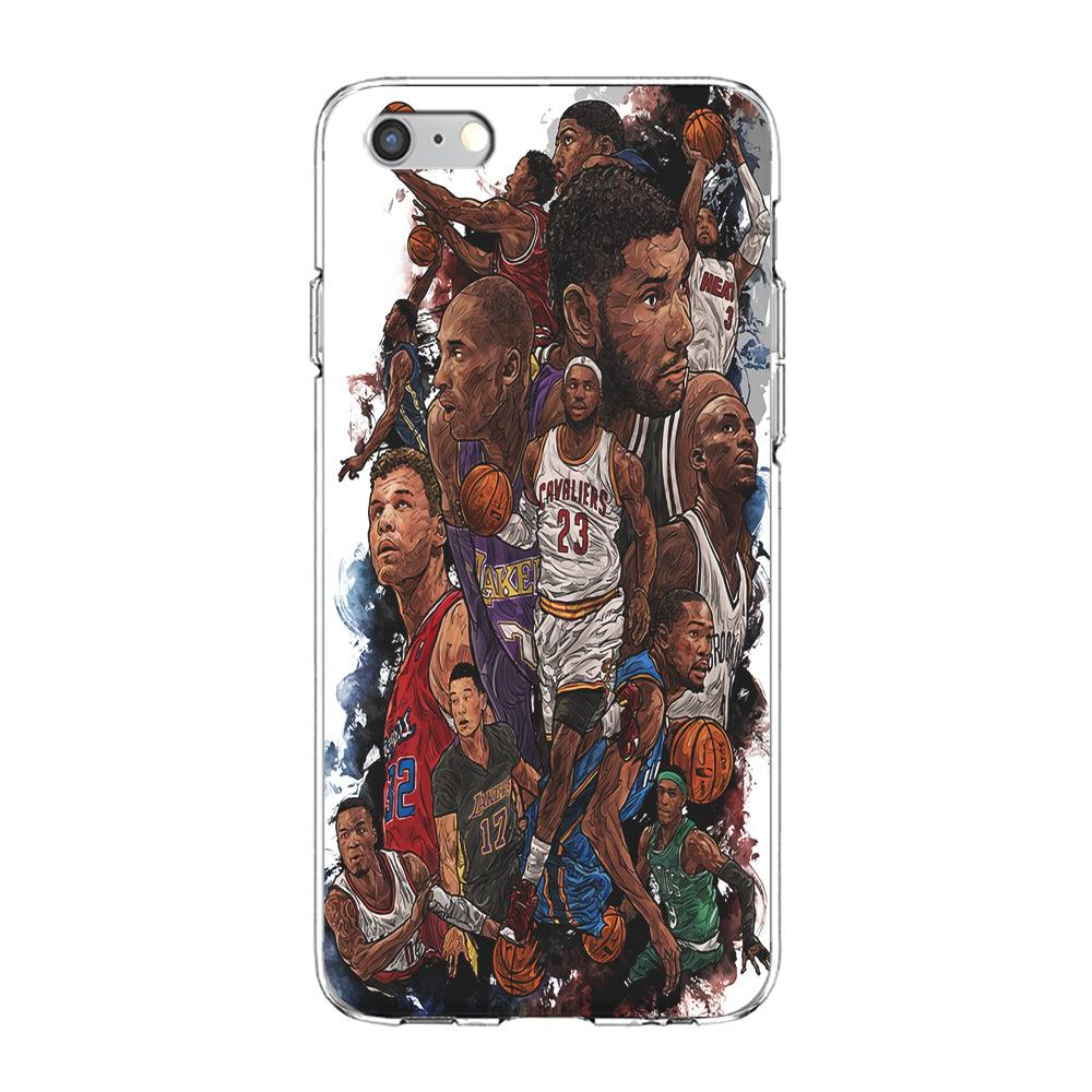 Basketball Players Art iPhone 6 | 6s Case-Phone Case-Clear Soft Case-Altracase