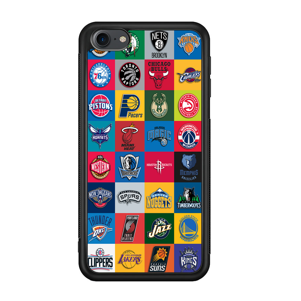 Basketball Teams NBA iPod Touch 6 Case-Phone Case-Rubber White (2D Case)-Altracase