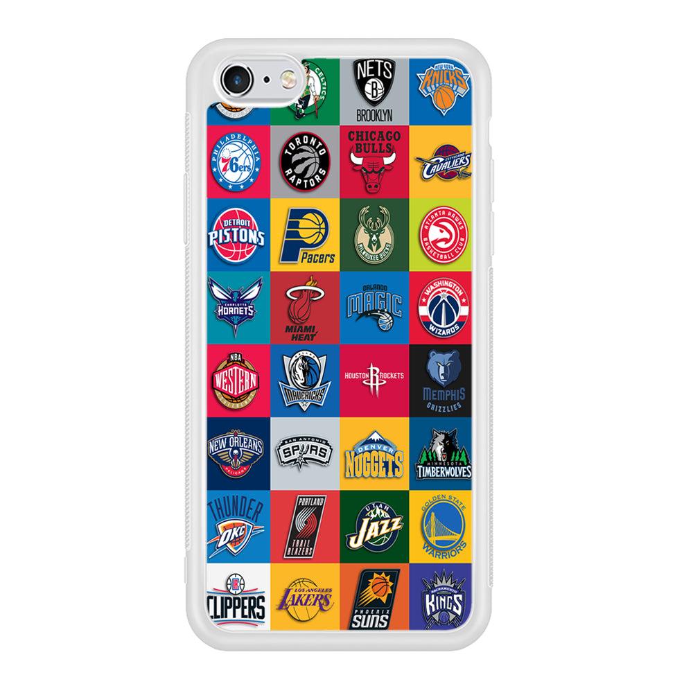 Basketball Teams NBA iPhone 6 | 6s Case-Phone Case-Rubber White (2D Case)-Altracase