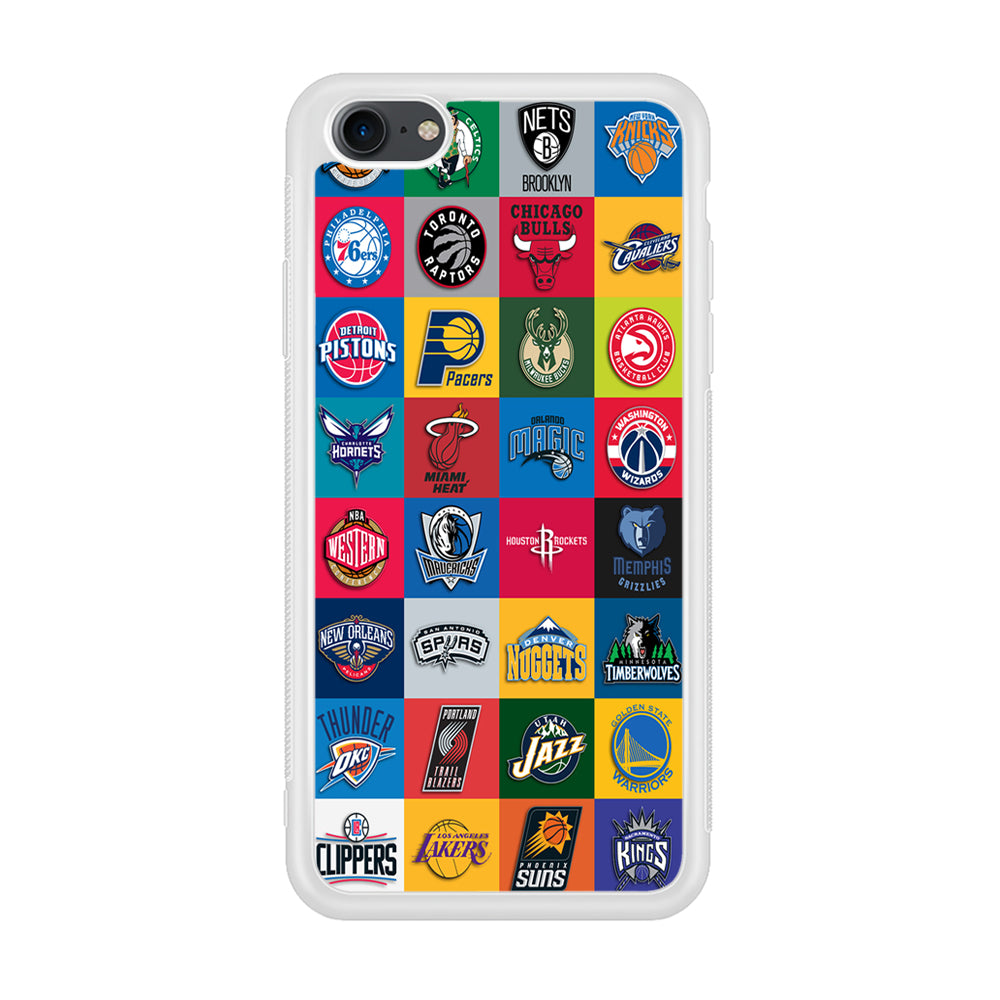 Basketball Teams NBA iPhone 7 Case-Phone Case-Rubber White (2D Case)-Altracase