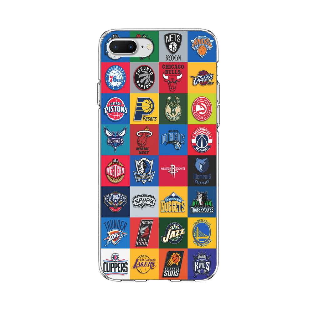 Basketball Teams NBA iPhone 8 Plus Case-Phone Case-Clear Soft Case-Altracase