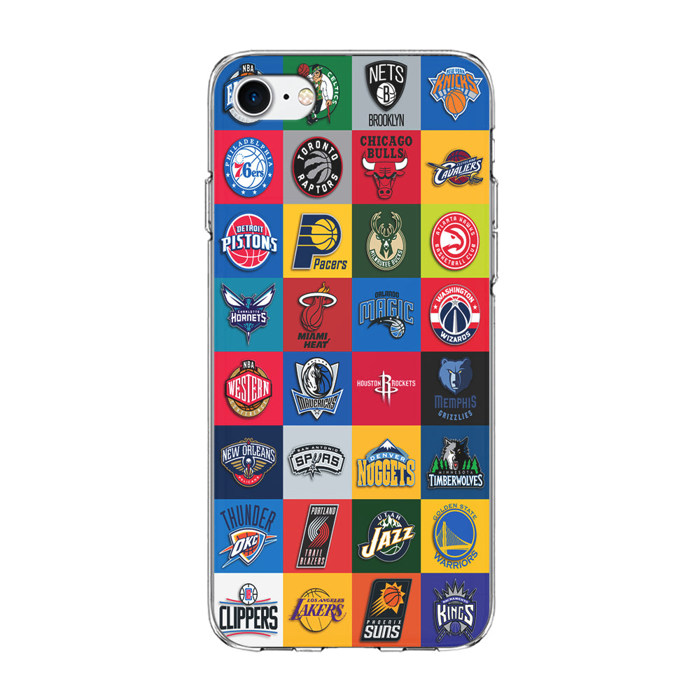 Basketball Teams NBA iPhone 8 Case-Phone Case-Clear Soft Case-Altracase