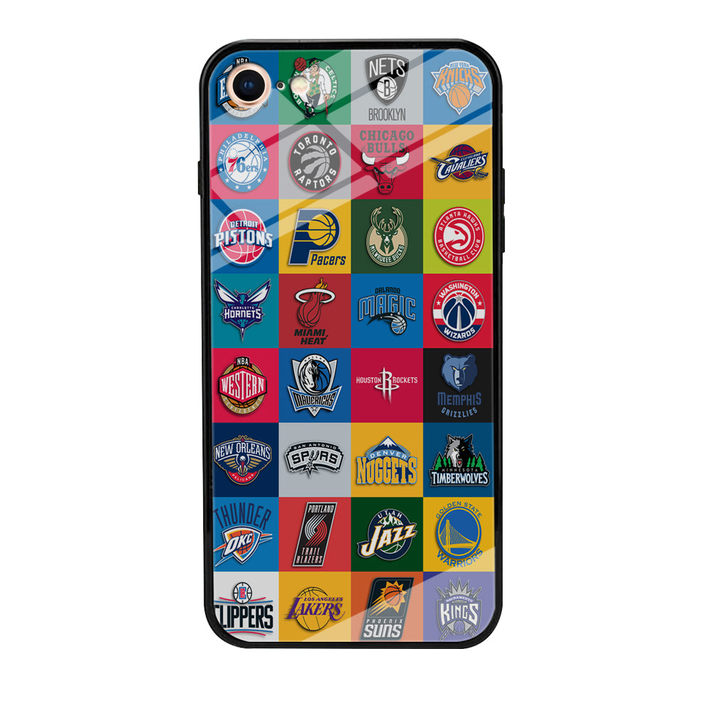 Basketball Teams NBA iPhone 7 Case-Phone Case-Tempered Glass Case-Altracase